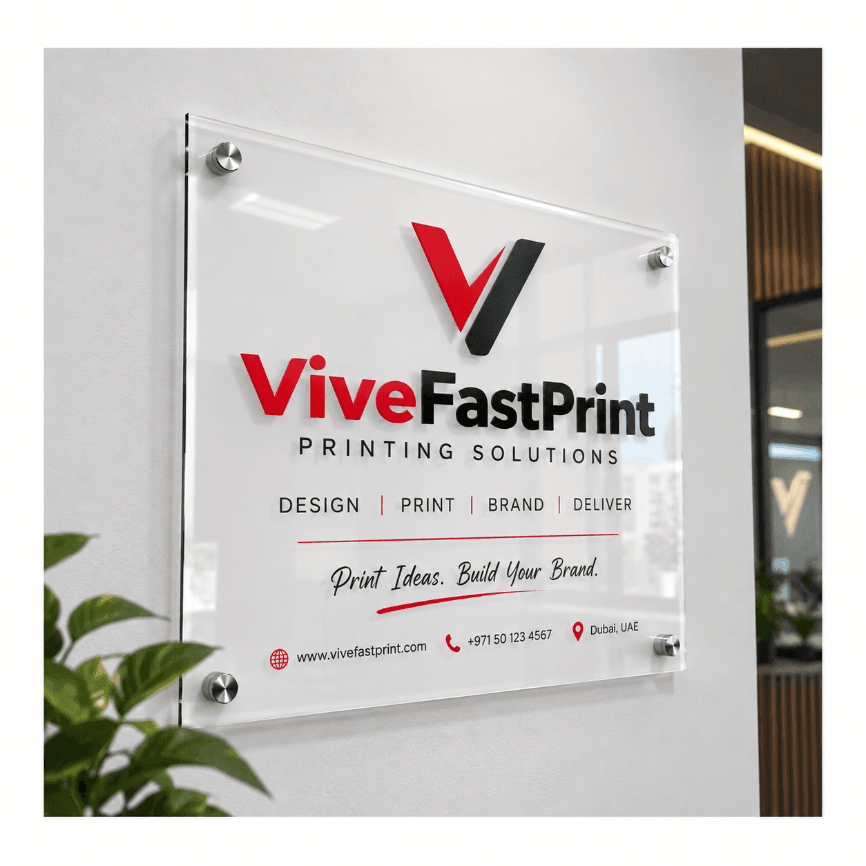 Acrylic Signage — printing services in Dubai