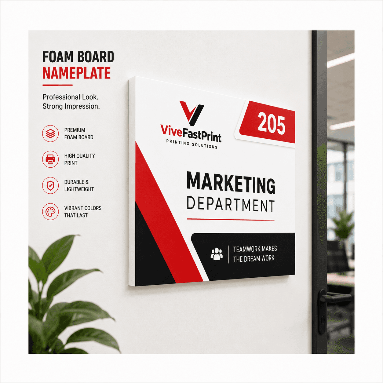 Foam Board Signage — printing services in Dubai