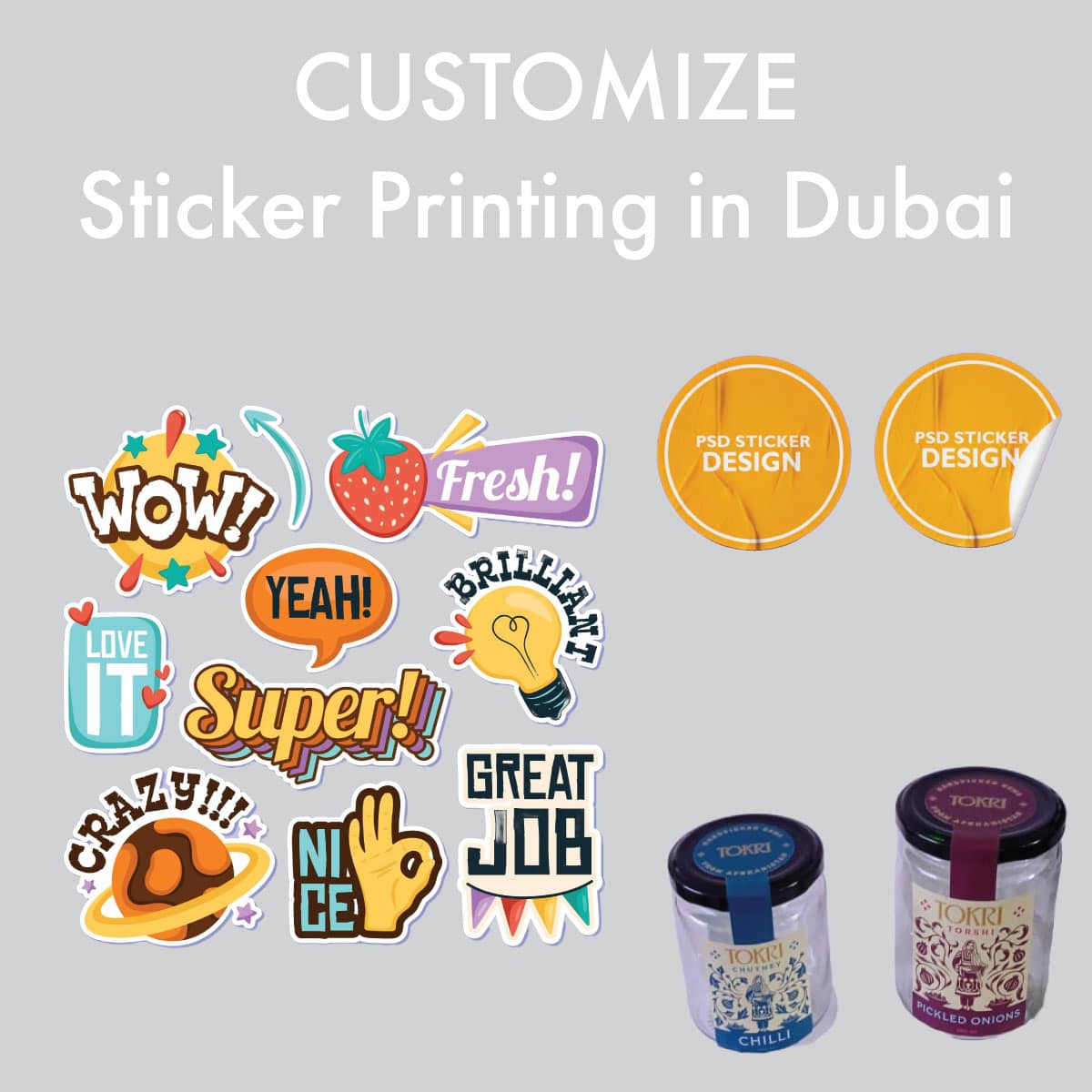 Sticker Printing in Dubai